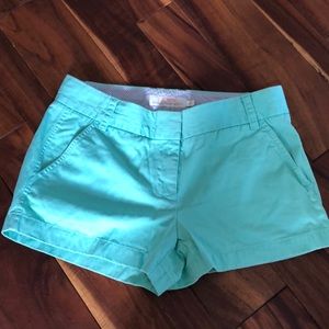 J.crew chino shorts mint green sz 6